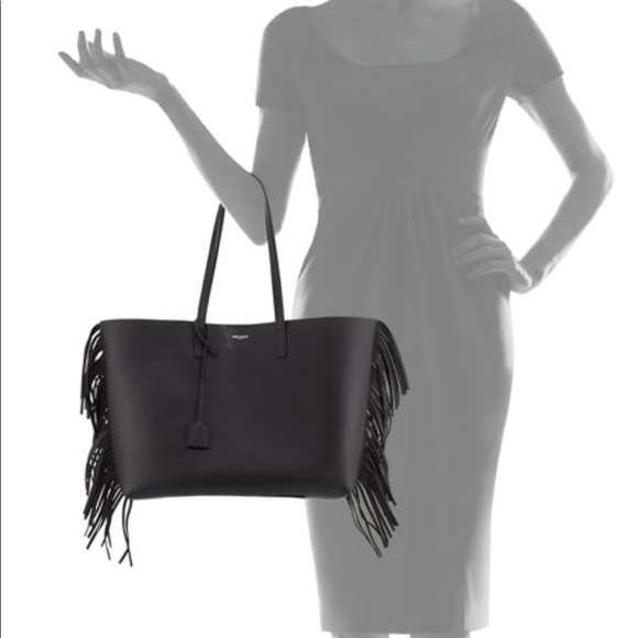 ysl fringe tote
